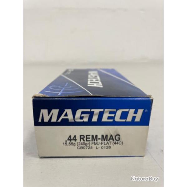 !! NEUF !! BALLES MAGTECH 44Rem Mag FMJ-FLAT 15.55gr PAR 50