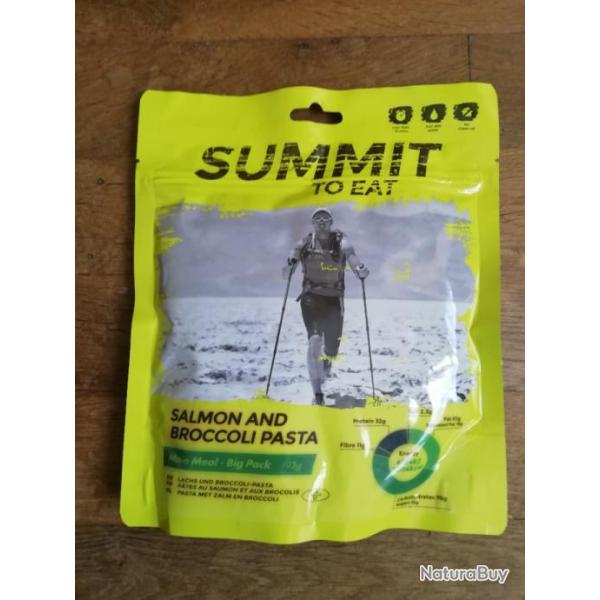 Pack de 10 Repas Lyophiliss Summit to Eat Saumon Brocolis et Pates.