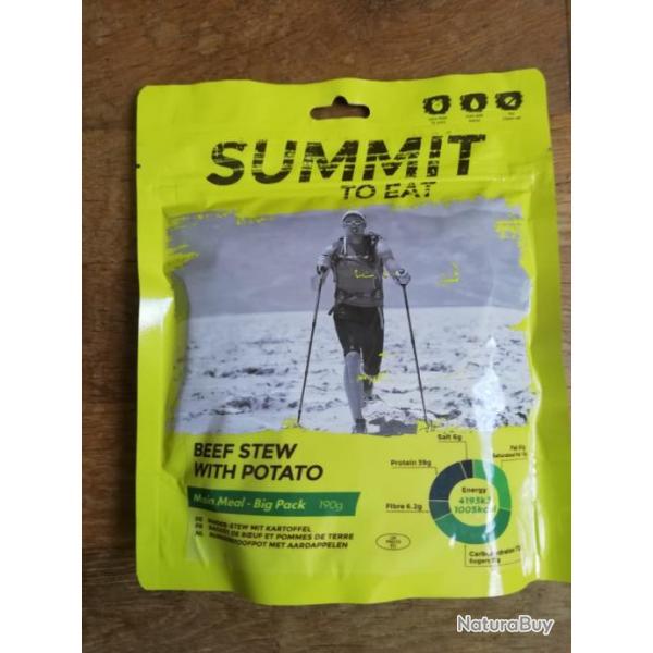 Pack de 10 Repas Lyophiliss Summit to Eat Ragout de Boeuf et Pommes de Terre.