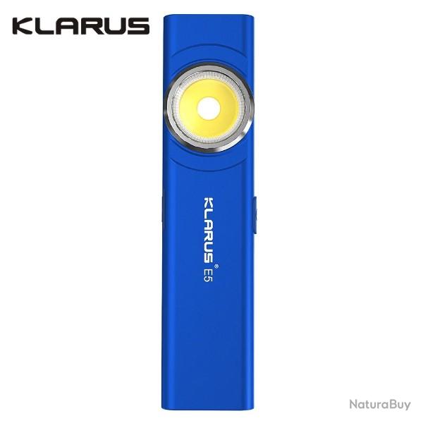 Lampe de poche de travail Klarus E5 - 470 Lumens - Bleu Starry