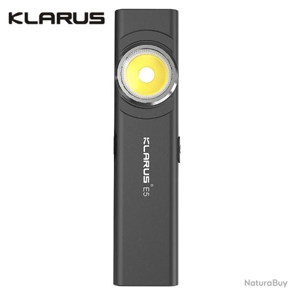 Lampe de poche de travail Klarus E5 - 470 Lumens - Gris Fonc