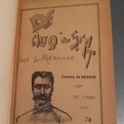 RARE - De cinq à sept chez Louis Mérignac par F. Seguin 1898 Dédicacé à Beauvois Devaux