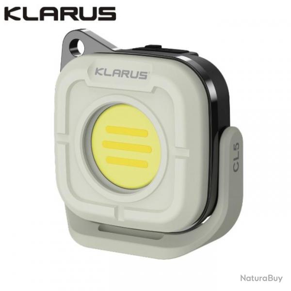 Lanterne de camping Klarus CL5 - 650 Lumens - Compacte lgre, Rechargeable - BLANC