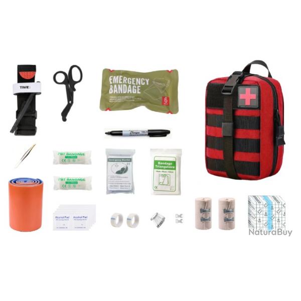 Kit de premier secours rouge