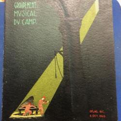 Programme musical du camp du 06 oct 1940