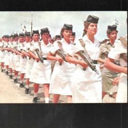 armée israélienne , personnels féminin de la marine , défilé cpm