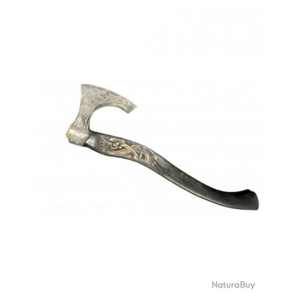 Hache Forg Viking de combat manche grav de 57 cm  collectionner
