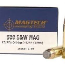 20 MUNITIONS MAGTECH CAL 500 S&W 400GR