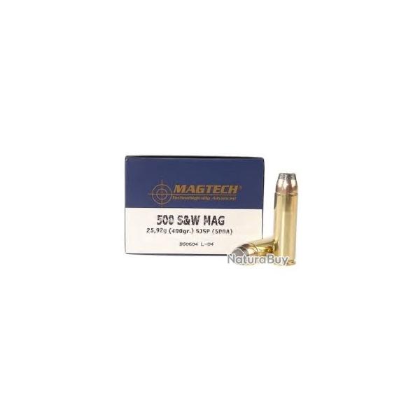 20 MUNITIONS MAGTECH CAL 500 S&W 400GR