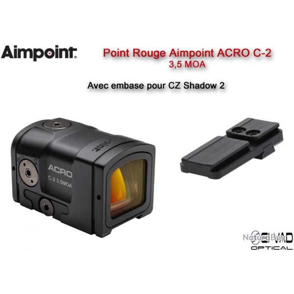 Point Rouge AIMPOINT ACRO C-2 - 3,5 MOA - pour CZ75 Shadow 2