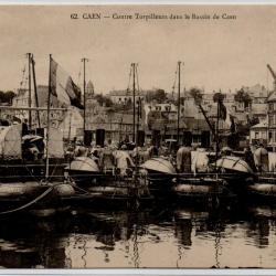 CPA -Marine de Guerre -CAEN " Contre Torpilleurs dans le Bassin de Caen N°1168