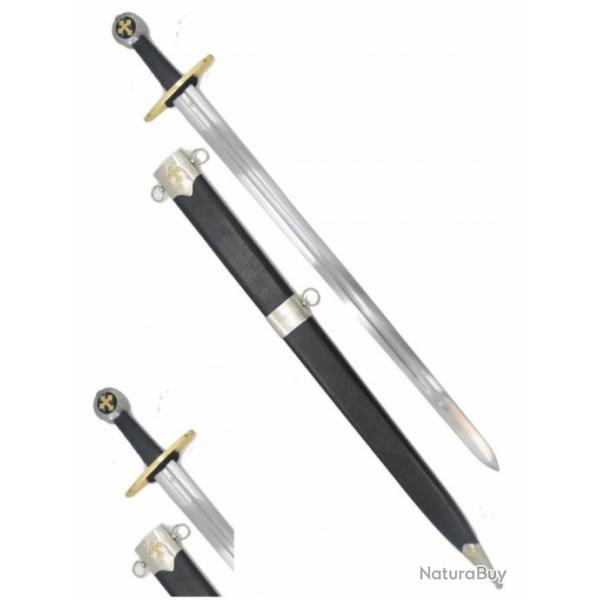 epee medievale forge noir rplique pour reconstitution