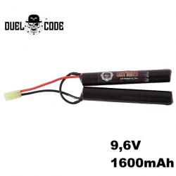 Batterie rechargeable 9.6V NiMH 1600mAh airsoft AEG