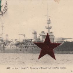 CPA -Marine de Guerre - La" Vérité "Cuirasse d'Escadre de 15000 tonnes  N°202