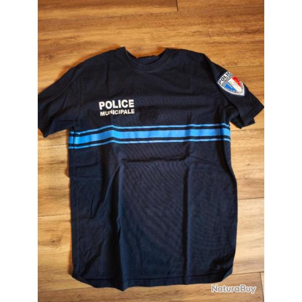 T-shirt police municipale