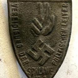 Ancienne Médaille Broche Insigne de Journée Allemande du NSDAP ww2