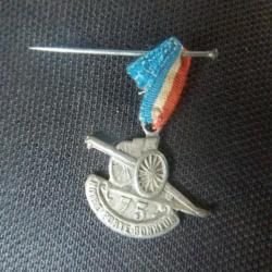 medaille notre porte bonheur 75 grande guerre poilus 14 / 18