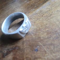 bague chevaliere alu ""souvenir soldat WW1