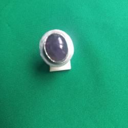 bague argent & améthyste