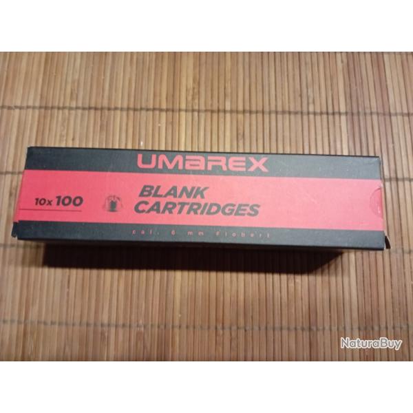 CARTOUCHES UMAREX WALTHER 6 MM A BLANC PAR 1000