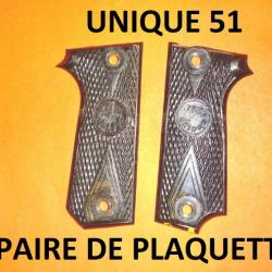 plaquettes de pistolet UNIQUE 51 - VENDU PAR JEPERCUTE (GE13)