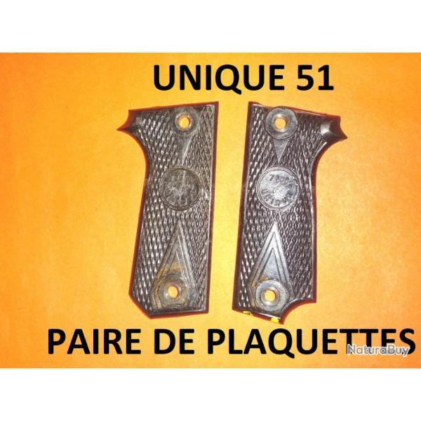 plaquettes de pistolet UNIQUE 51 - VENDU PAR JEPERCUTE (GE13)