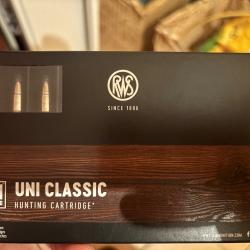 vend 3 boites de balles rws uni classic 9.3/62 en 293 grammes neuf