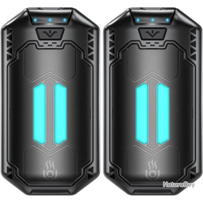 Chauffe-mains Rechargeable Magnétique 2 En 1 - 6000mAh, 3 Niveaux De Chaleur, Pour Golf, Camping, Ski (cadeau Hiver) - 9
