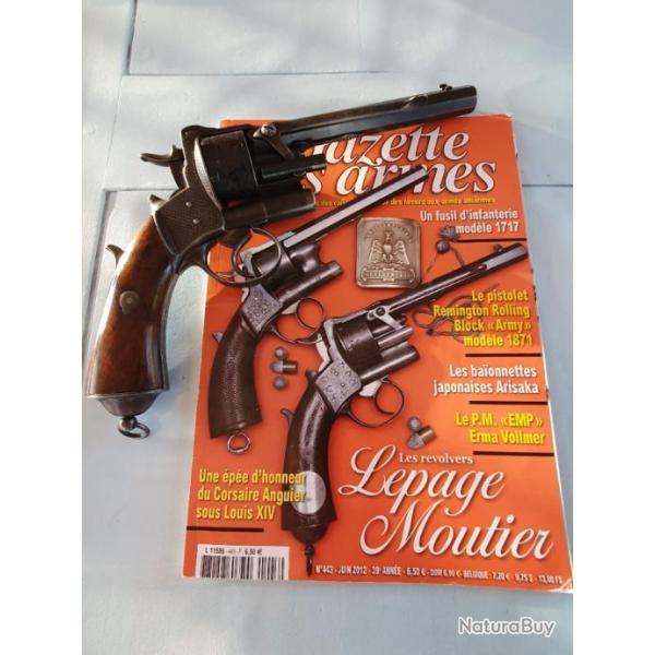 Rare revolver LEPAGE MOUTIER INVENTEUR A PARIS