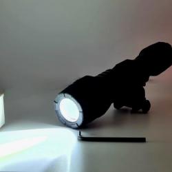 LAMPE Torche TACTIQUE PICATINNY  ALUMINIUM anti-choc LED 185 LUMENS  MARQUE Foxter AVEC PILES / NEUF