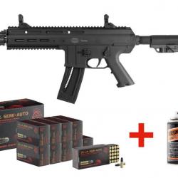 PACK CARABINE MAUSER M15 TAC OP BLACK CAL 22LR + 500 CARTOUCHES GECO + BRUNOX