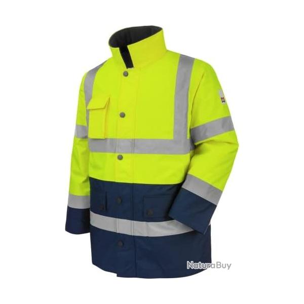 WRTH MODYF Parka de travail haute-visibilit jaune/marine taille L