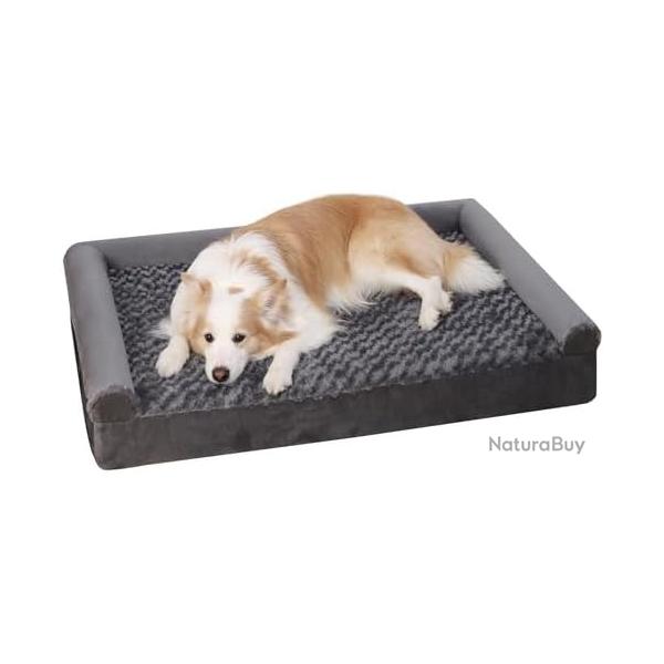 Panier Chien Grande Taille, 105x70x18cm, Orthopedique Canap pour Chien XL