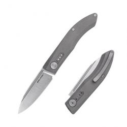 Couteau Pliant Real Steel Stella Manche Titane Lame Acier CPM S35VN Clip RS9051