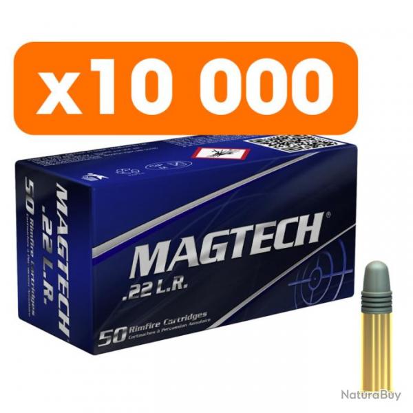 Vente groupe - Pack 10 000 cartouches Magtech.22 lr. Standard Velocity - Frais de port inclus