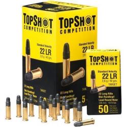 Vente groupée - Pack 10 000 cartouches TOPSHOT competition SV 22lr 40grs/2.6g