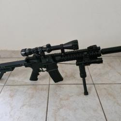 Pack Carabine Crosman DPMS SBR Full Auto 4.5 mm 3.5 Joules