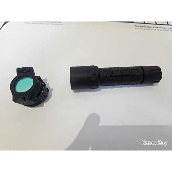 Lampe SUREFIRE G2 Nitrolon noire + Filtre SUREFIRE FM34