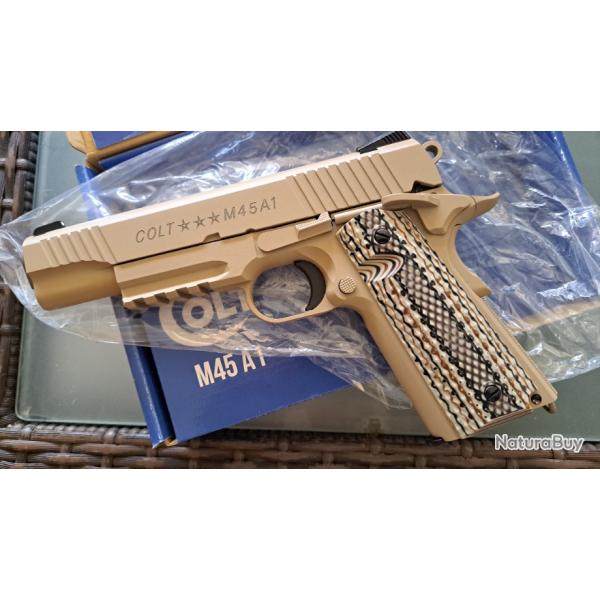 Airsoft M45 A1 CO2 Cybergun CO2 Full metal blowback Neuf jamais servi Boite ouverte pour photos