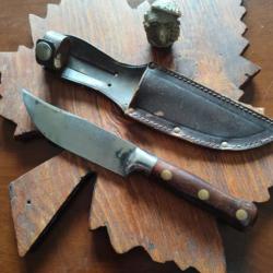 ancien couteau chasse scout Bowie annees 30/40 Tbe maison Guelon thiers