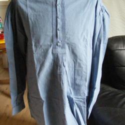Chemise Cowboy western  American Trading  Old West  T XL Couleur Bleu Gris - Old Time