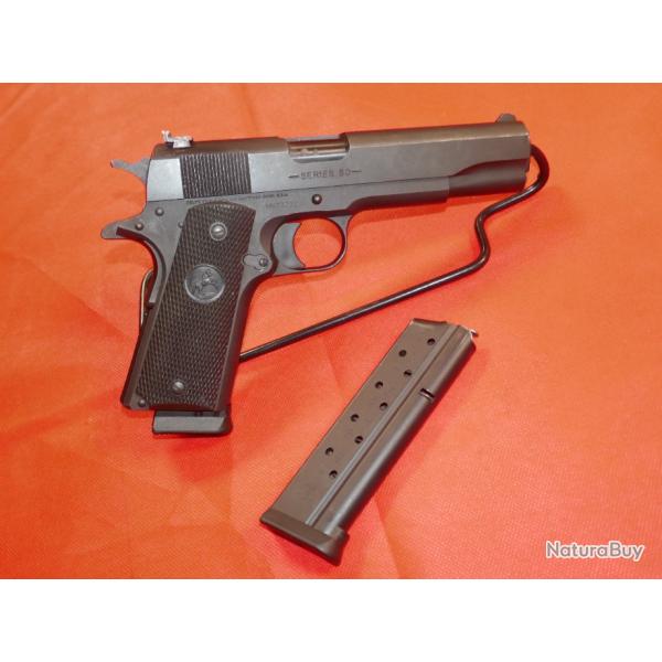 Pistolet COLT 1991 SERIE 80 en 9x19mm avec 2 chargeurs et hausse Wilsons Combat