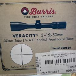 Lunette Burris veracity 3x15x50mm