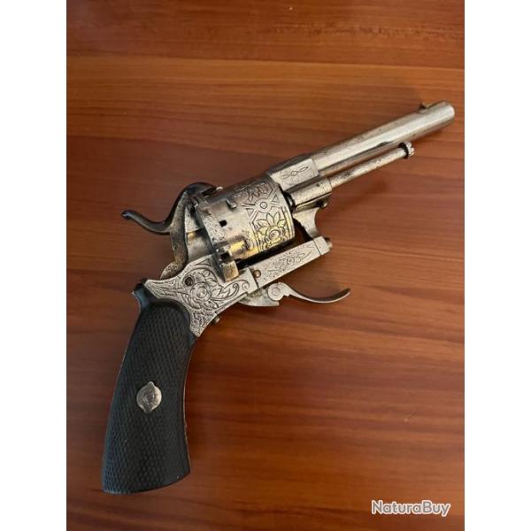 Joli revolver Lefaucheux Grav 7mm jamais servi