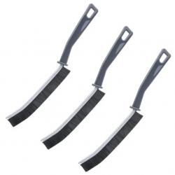 Lot de 3 Brosses de Nettoyage des Interstices Spécial Joints Carrelage et Cuisine Outil Polyvalent