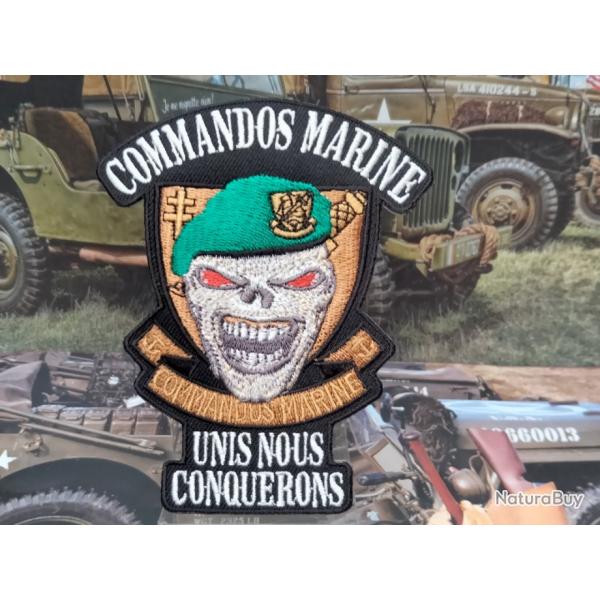 Patch brod Commando Marine Hauteur 11 cm Largeur en son sommet 9 cm Largeur  sa base 5 cm