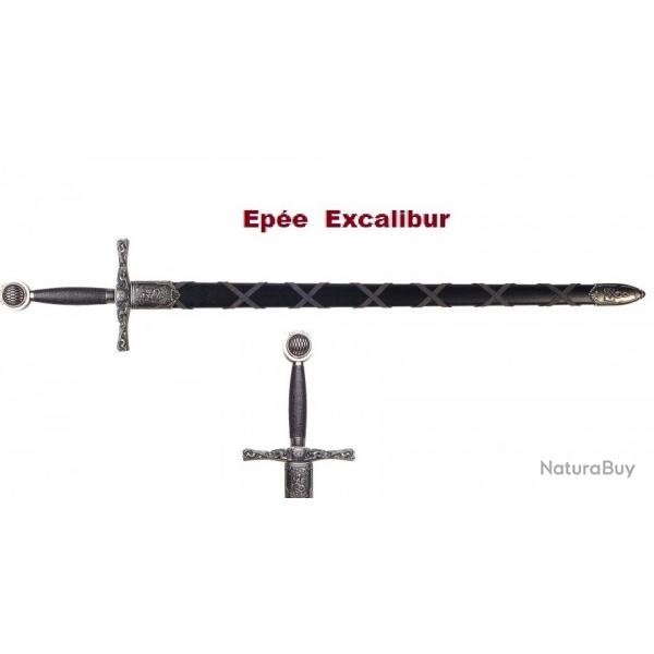 Epe Excalibure avec fourreau Noir tress de 110 cm  offrir