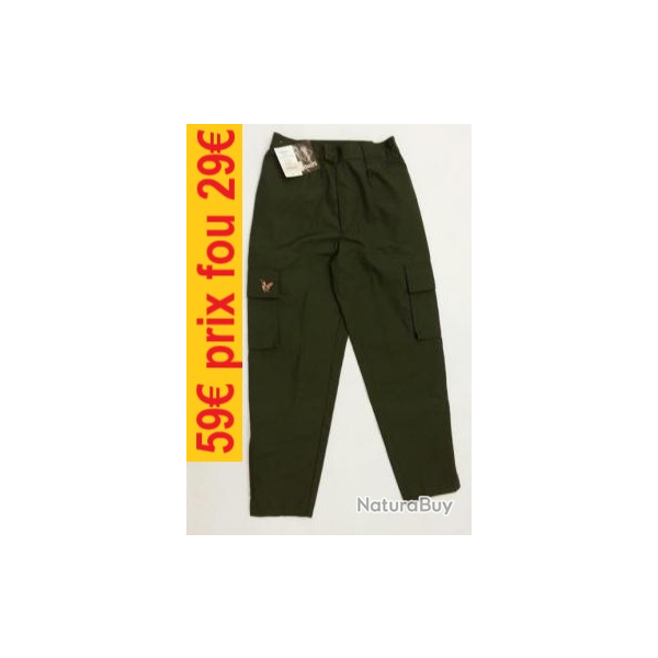 Pantalon/Fuseau SOMLYS kaki 40     ref  556-S40