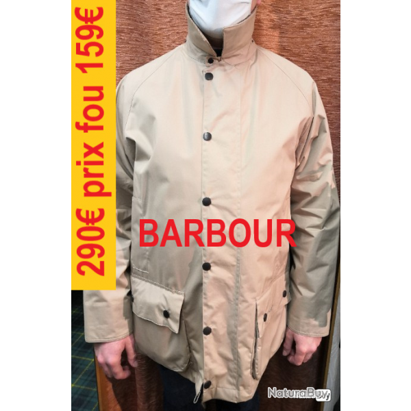 VESTE "BARBOUR"  BEAUFORT  COTON MASTIC  L    A963/L