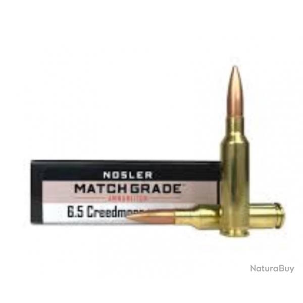 20 Munitions NOSLER Cal. 6.5 Creedmoor -140 gr HPBT MATCH GRADE